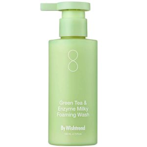 By Wishtrend Green Tea & Enzyme Milky Foaming Wash — Очищающая пенка с зелёным чаем и энзимами, 140 мл