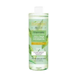 BIELENDA Green Tea Micellar Water 3in1 — Очищающая мицеллярная вода с зелёным чаем, 500 мл