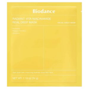 Biodance Radiant Vita Niacinamide Real Deep Mask Гидрогелевая маска с ниацинамидом для сияния кожи
