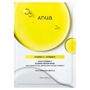 Anua Green Lemon Vita C Blemish Serum Mask — Тканевая маска с зелёным лимоном и витамином C, 25 мл
