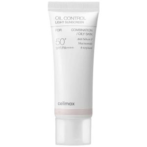 Celimax Oil Control Light Sunscreen SPF50+PA++++ Себорегулирующий лёгкий солнцезащитный крем