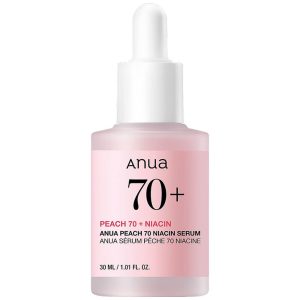 Anua Peach 70 Niacin Serum — Сыворотка для лица с экстрактом персика и ниацинамидом, 30 мл