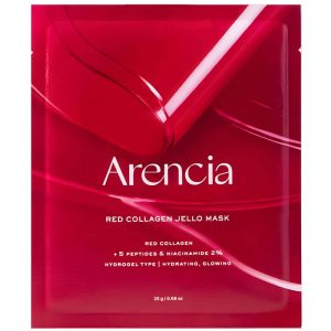 Arencia Red Collagen Jello Mask — Гидрогелевая маска с коллагеном и пептидами, 1 шт (25 г)