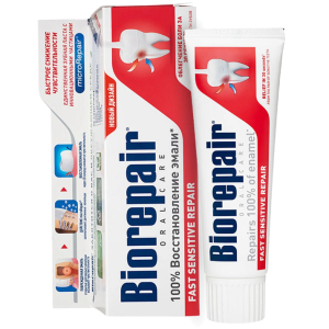 Biorepair Fast Sensitive- Зубная паста для чувствительных зубов,75 мл