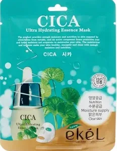 EKEL Cica Ultra Hydrating Essence Mask / EKEL Маска для лица Cica Ultra Hydrating Essence Mask, 1 шт (25 мл)