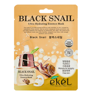 EKEL Black Snail Ultra Hydrating Essence Mask / EKEL Маска для лица Black Snail Ultra Hydrating Essence Mask, 1 шт (25 мл)