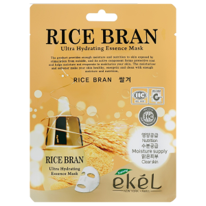 EKEL Rice Bran Ultra Hydrating Essence Mask / EKEL Маска для лица Rice Bran Ultra Hydrating Essence Mask, 1 шт (25 мл)