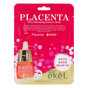 EKEL Placenta Ultra Hydrating Essence Mask / EKEL Маска для лица Placenta Ultra Hydrating Essence Mask, 1 шт (25 мл)