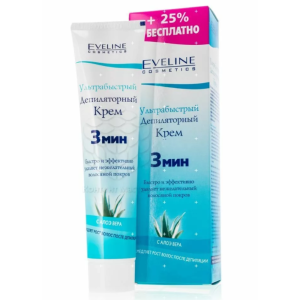Eveline Cosmetics Ultra Fast Depilatory Cream Aloe Vera 3 min / Eveline Депиляторный крем ультрабыстрый с алоэ 3 минуты, 100–125 мл