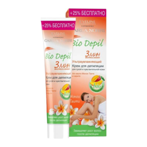 Eveline Cosmetics Bio Depil Ultra Moisturizing Depilatory Cream / EVELINE Bio Depil Крем-депилятор ультраувлажняющий для сухой и чувствительной кожи, 125 мл