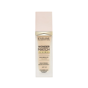 Eveline Cosmetics Wonder Match LUMI Foundation 15 Natural / EVELINE Тональная основа Wonder Match LUMI 15 Natural, 30 мл