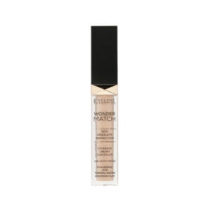 Eveline Cosmetics Wonder Match Creamy Concealer 025 Light Beige / EVELINE Консилер кремовый с гиалуроновой кислотой №025 Light Beige, 7 мл