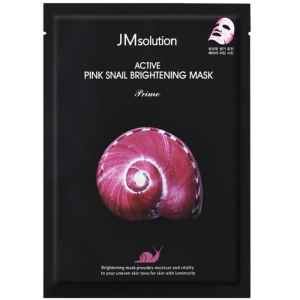 JM SOLUTION ACTIVE PINK SNAIL BRIGHTINING MASK PRIME Маска для лица