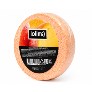 LOLIMI Бомбочка для ванн Манго, 130г
