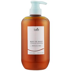 LADOR ROOT RE-BOOT VITALIZING SHAMPOO PROPOLIS & CITRON Шампунь для волос с прополисом и цитроном. 800мл