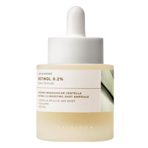 SKIN1004 Madagascar Centella Retinol 0.2% Boosting Shot Ampoule Сыворотка-бустер с ретинолом 0,2% и микроиглами (спикулами), 30мл