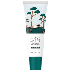 Round Lab SPF50 Pine Calming Cica Sunscreen Солнцезащитный крем с сосной и центеллой для проблемной кожи 40 мл